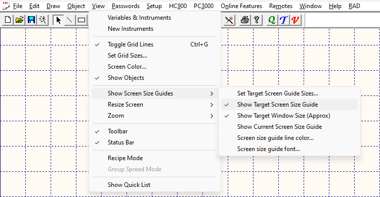 TargetScreenSizeMenu